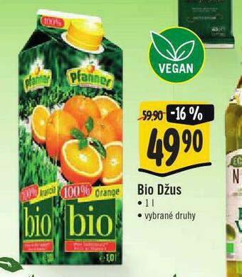 Jip Bio džus nabídka