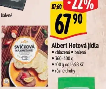 Albert Albert Hotová jídla nabídka