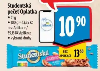 Albert Studentská pečeť Oplatka nabídka