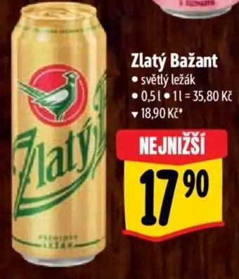 Albert Zlatý Bažant nabídka