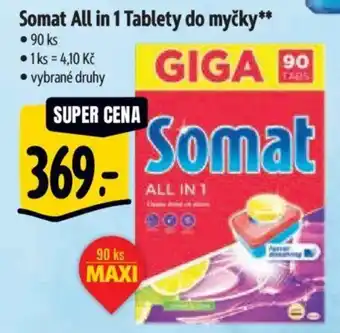 Albert Somat All in 1 Tablety do myčky nabídka