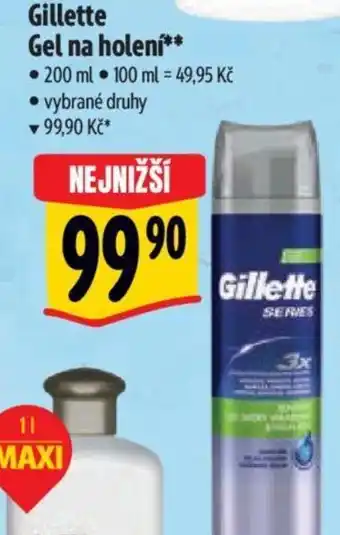 Albert Gillette Gel na holení nabídka