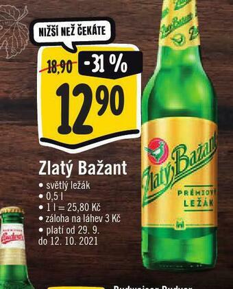 Jip Pivo zlatý bažant nabídka