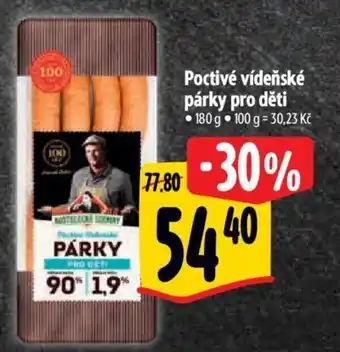Albert Poctivé vídeňské párky pro děti nabídka
