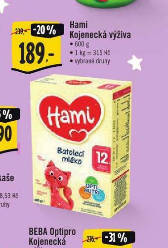Jip Hami kojenecká výživa nabídka