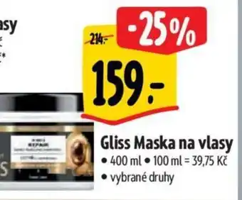 Albert Gliss Maska na vlasy nabídka
