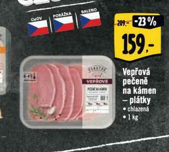 Albert Vepřová pečeně na kámen nabídka