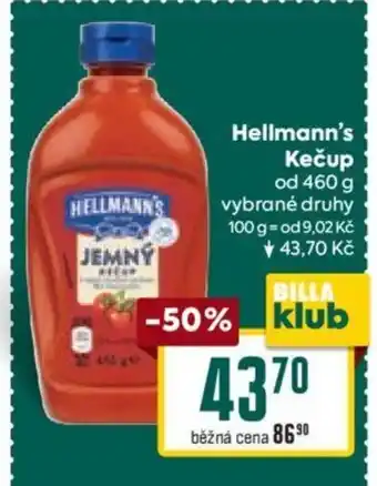 Billa Hellmann's Kečup nabídka