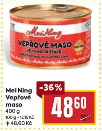 Billa Mei Ning Vepřové maso nabídka