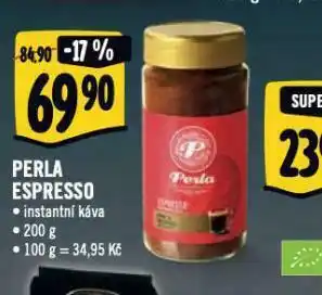 Albert Perla espresso instatní káva nabídka