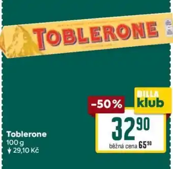Billa Toblerone nabídka