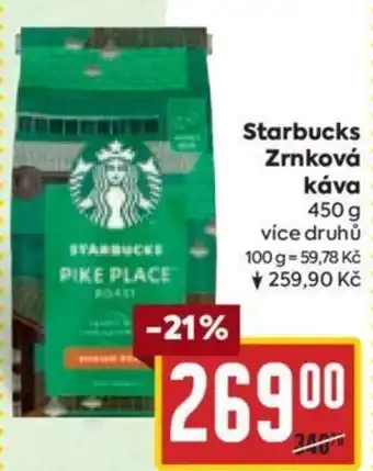 Billa Starbucks Zrnková Κάνα nabídka