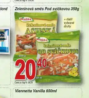 Hruška Zeleninová směs pod svíčkovou nabídka