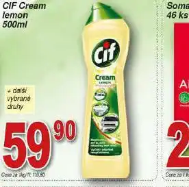 Hruška Cif cream lemon nabídka