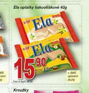 Hruška Ela oplatky lískooříškové nabídka