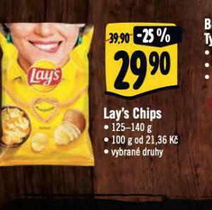 Albert Lay´s chips nabídka