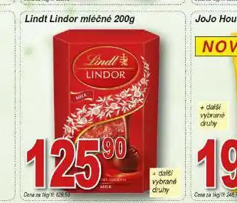 Hruška Lindt lindor mléčné nabídka