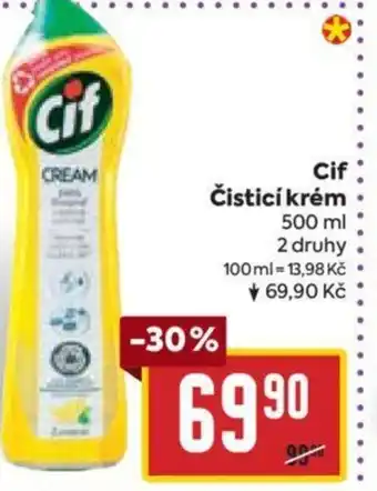 Billa Cif Čisticí krém nabídka