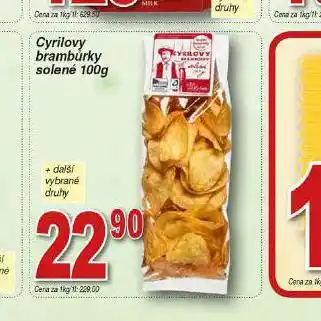 Hruška Cyrilovy brambůrky solené nabídka
