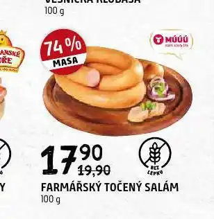Terno Farmářský točený salám nabídka