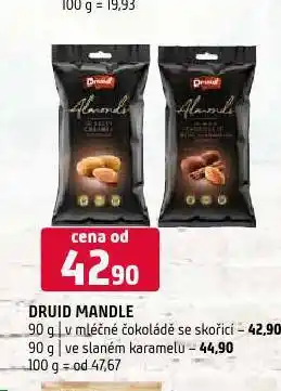 Terno Druid mandle ve slaném karamelu nabídka