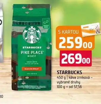 Terno Starbucks káva zrnková nabídka