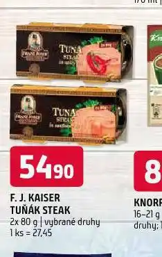 Terno F.j.kaiser tuňák steak nabídka
