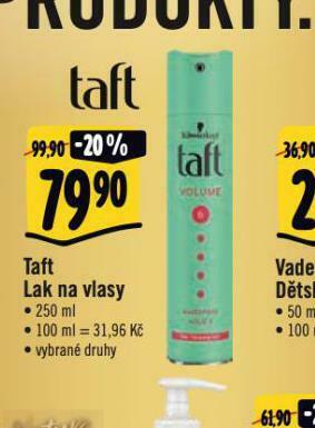Albert Taft lak na vlasy nabídka
