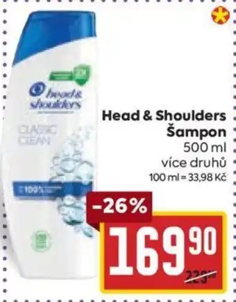 Billa Head & Shoulders Šampon nabídka