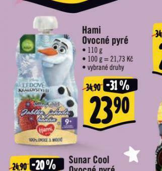 Albert Hami ovocné pyré nabídka