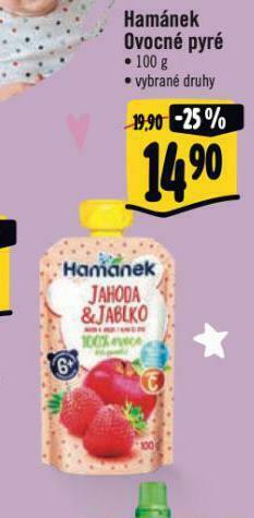 Albert Hamánek ovocné pyré nabídka