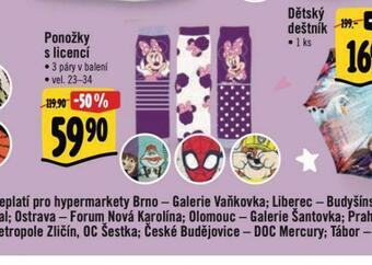 Albert Ponožky s licencí nabídka