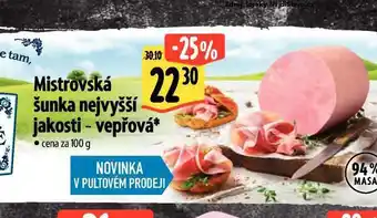 Albert Mistrovská šunka nabídka