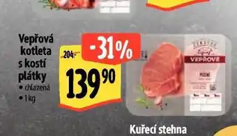 Albert Vepřová kotleta s kostí nabídka