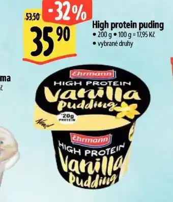 Albert High protein pudding nabídka
