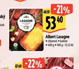 Albert Lasagne nabídka