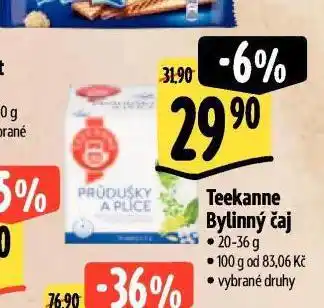 Albert Teekanne čaj nabídka