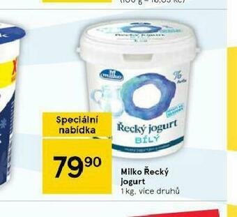 Tesco Milko řecký jogurt nabídka