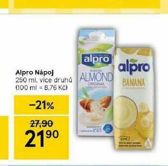 Tesco Alpro nápoj nabídka