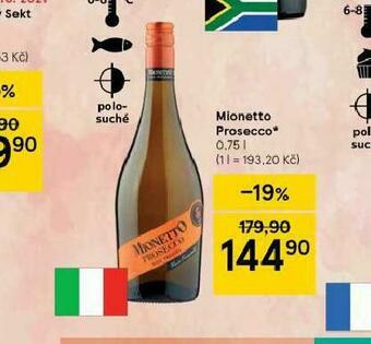 Tesco Mionetto prosecco nabídka