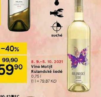 Tesco Víno motýl rulandské šedé nabídka