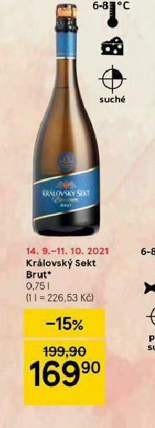 Tesco Královský sekt brut nabídka