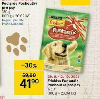 Tesco Friskies funtastic pochoutky pro psy nabídka