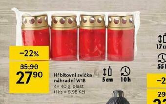 Tesco Hřbitovní svíčka náhradní w1b nabídka