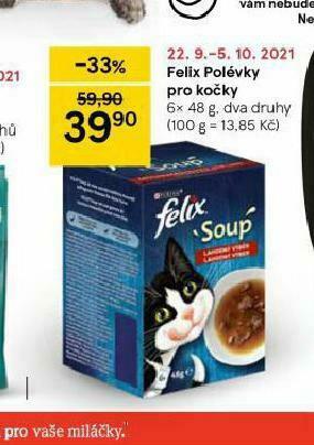 Tesco Felix pochoutky pro kočky nabídka