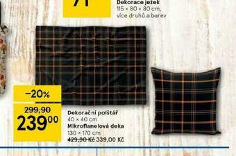 Tesco Mikroflanelová deka nabídka