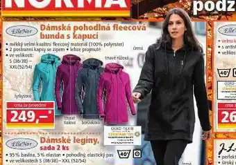 Dámswká pohodlná fleecová bunda s kapucí