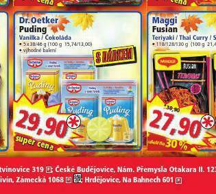 Norma Dr. oetker puding nabídka