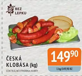 Coop hb ČESKÁ KLOBÁSA (kg) nabídka