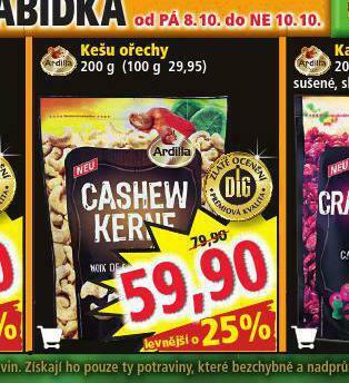 Norma Kešu ořechy nabídka